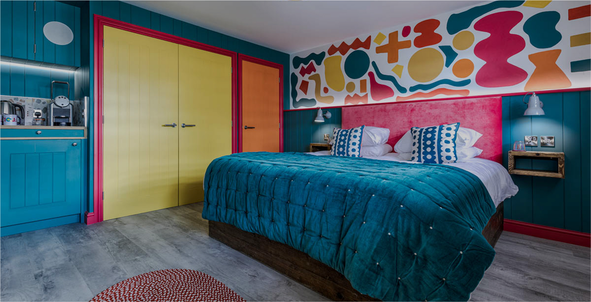 Spa Suite bedroom at Ffolkes