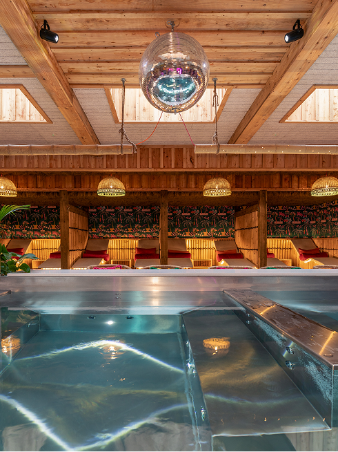 Ibiza giant hot tub 
